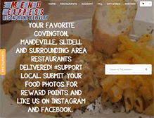 Tablet Screenshot of menuexpressdelivery.com